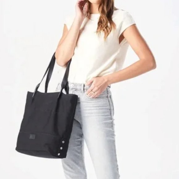 Hammitt Venice Beach Tote Black Canvas with Leather handles - Picture 7 of 8